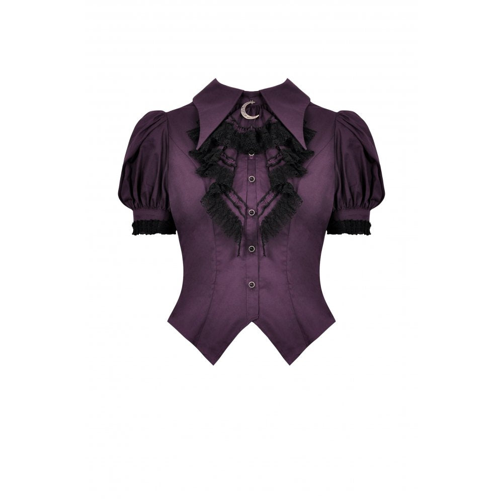 Frilly collar moon blouse (✦ Dark In Love) IW099