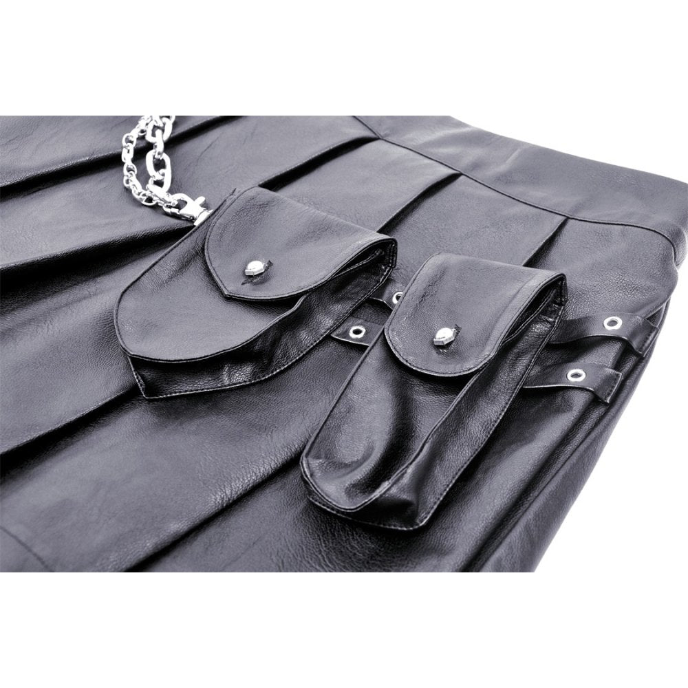 Punk rock two bags chain mini skirt (✦ Dark In Love)