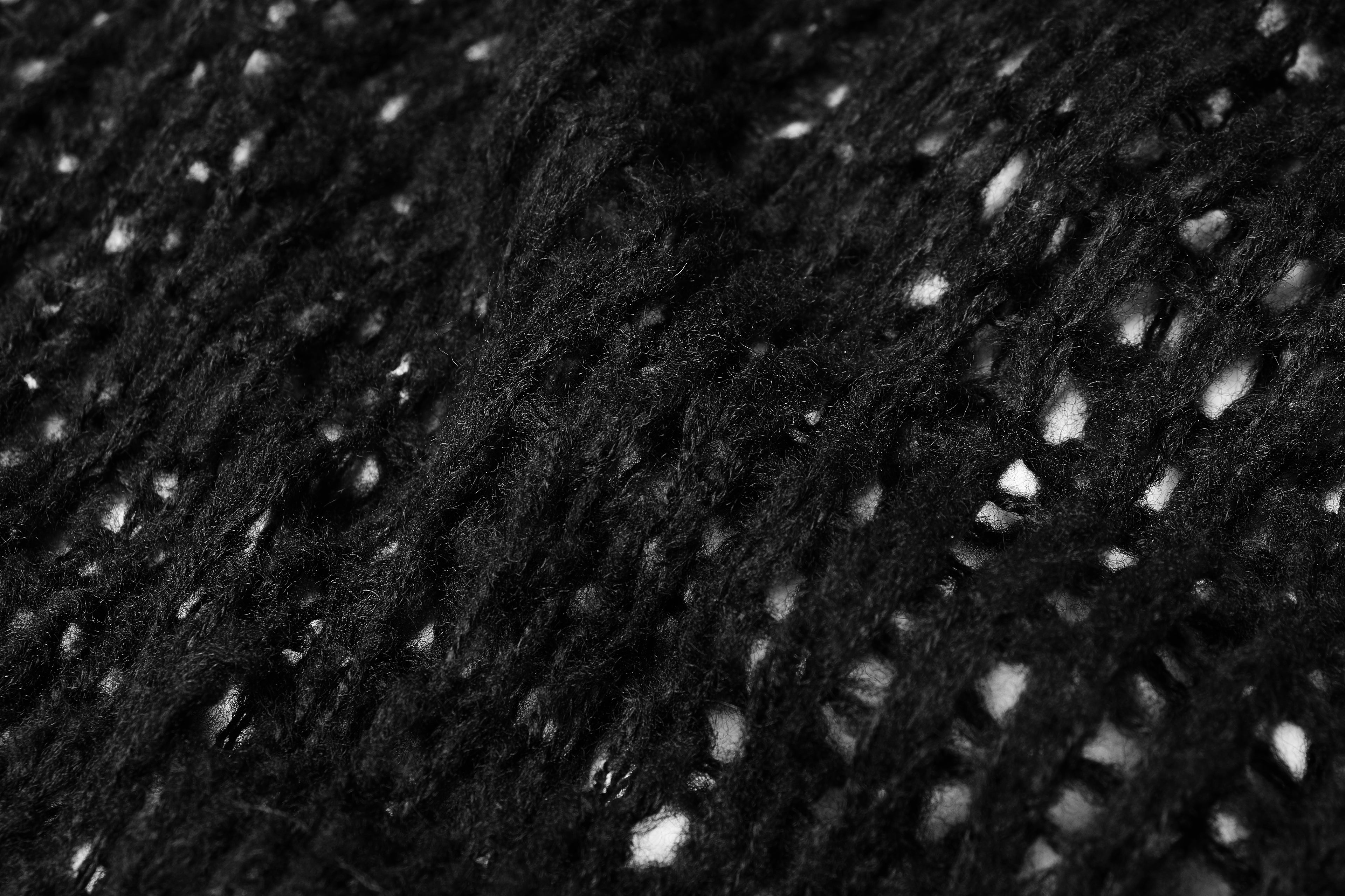 Broken pullover summer men sweater OPM-004 (Black) (✦ Punk Rave)