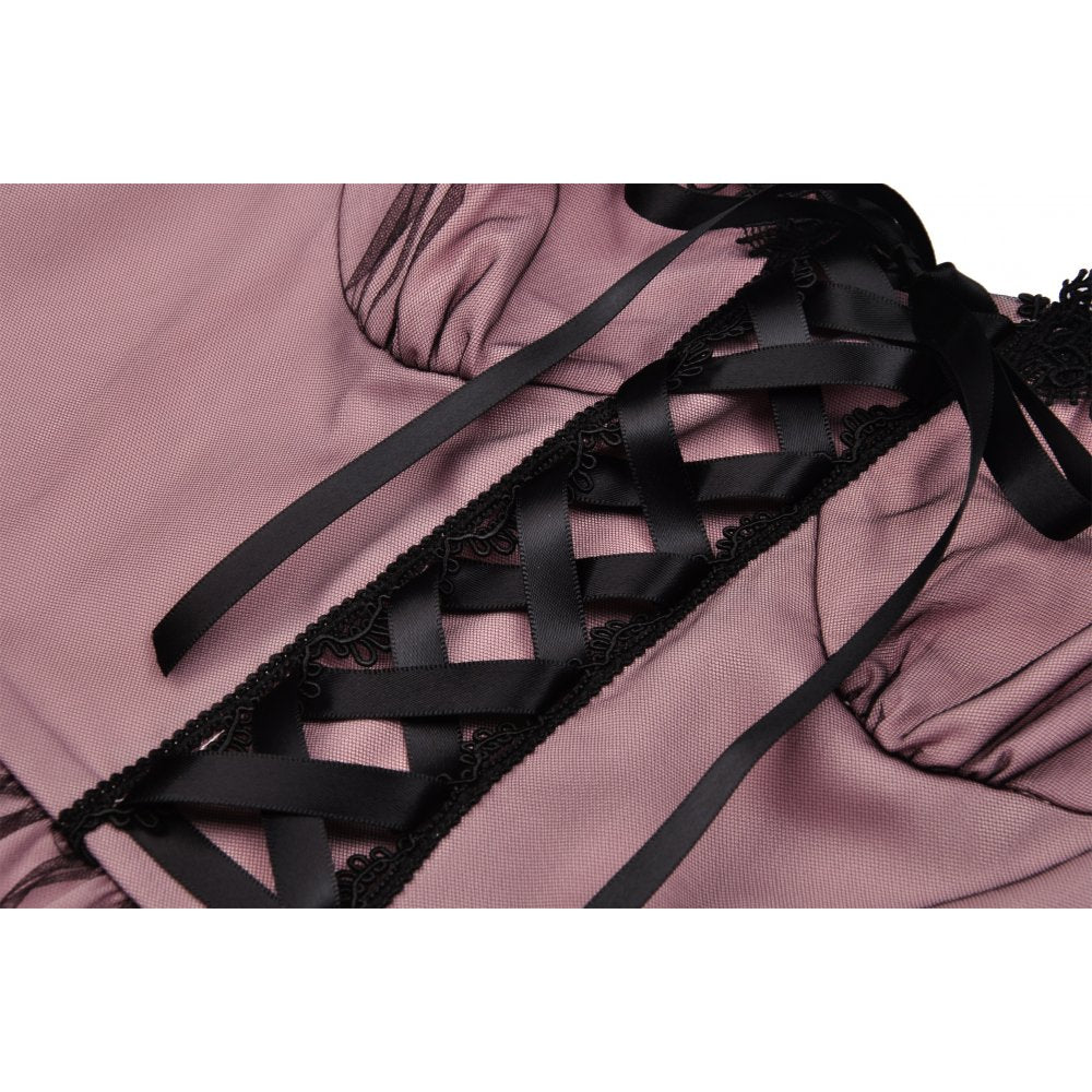 Cool mesh pink doll dress (✦ Dark In Love)