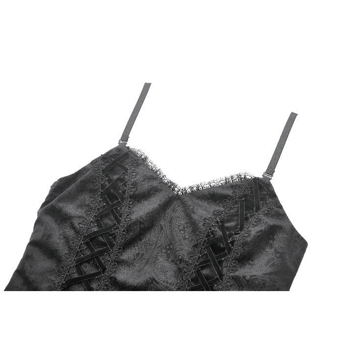 Dark Swan Layered Lace Tail Dress (✦ Dark In Love) DW1097