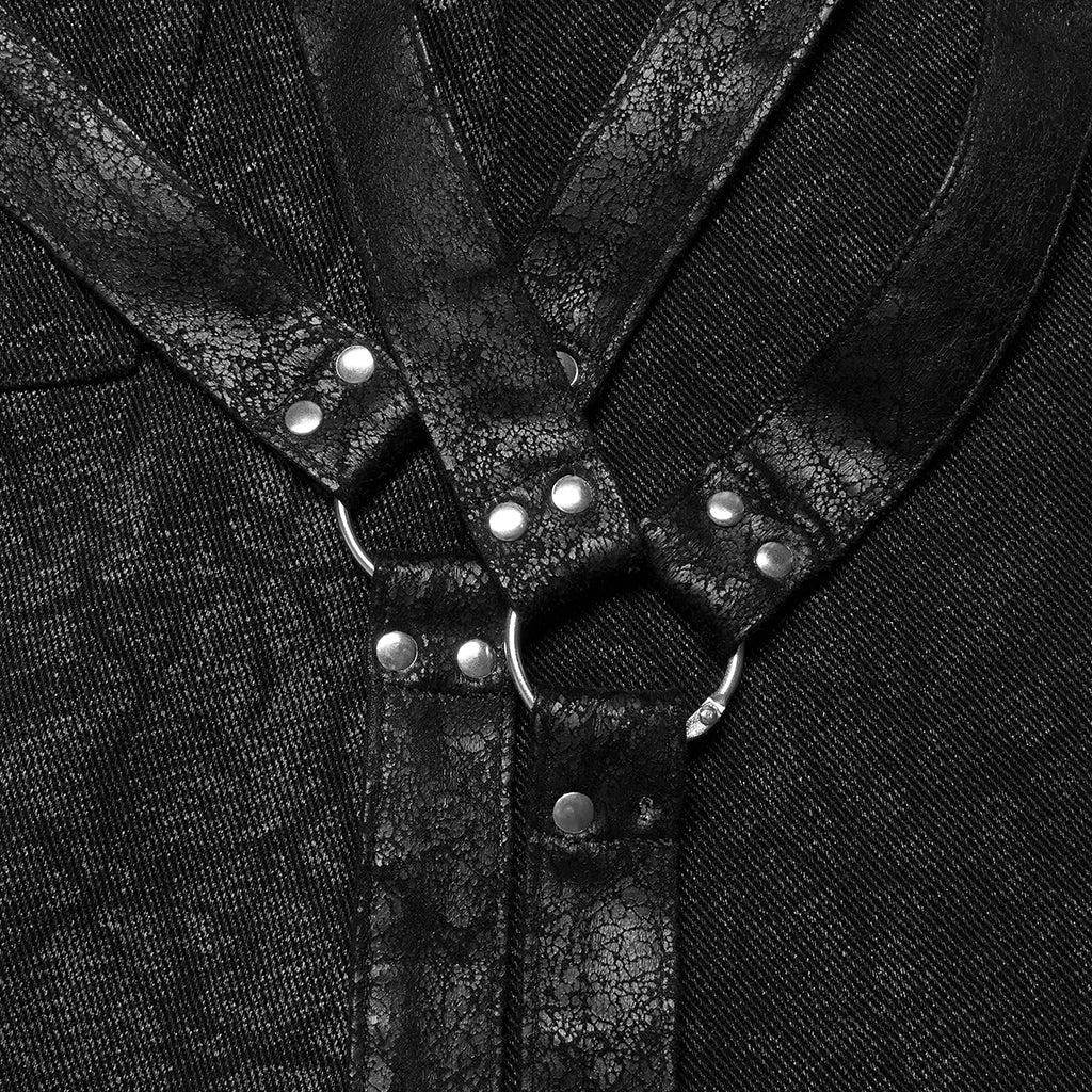 Goth Stylish Kilt (Black) (✦ Punk Rave) WQ-561BQM