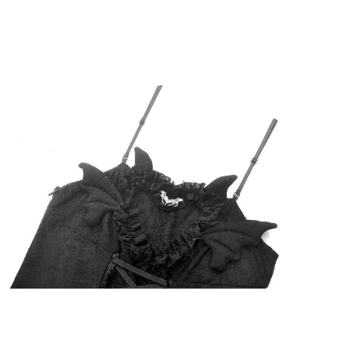 Gothic Dark Demon Pleated Dress (✦ Dark In Love)