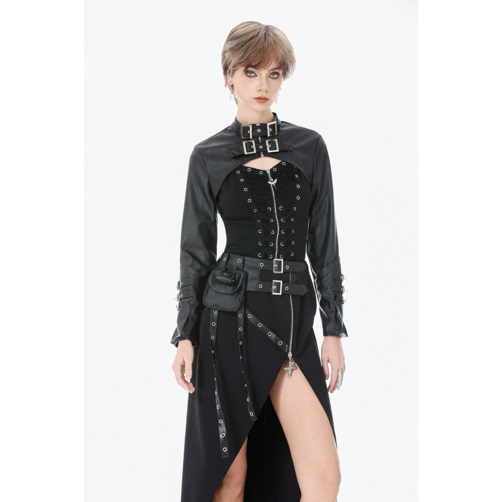 Punk Metal Distressed Knit Lace-Up Vest (✦ Dark In Love) TW674