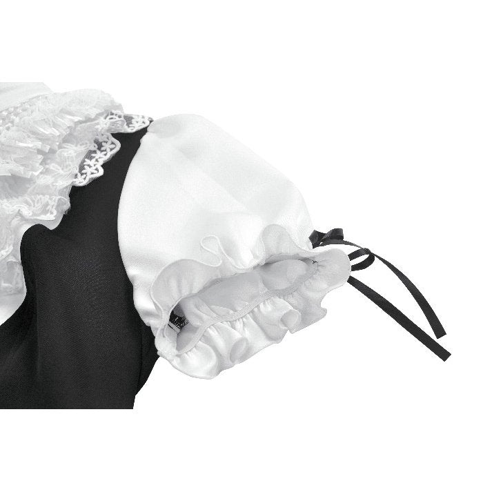 Court-Style Black White Lace Blouse (✦ Dark In Love) tw677