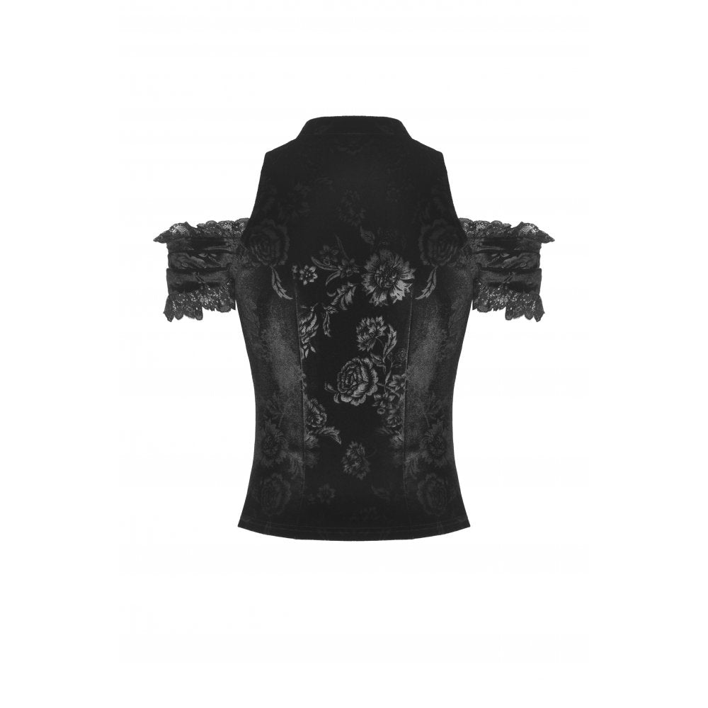Gothic hollow out sexy lace top (✦ Dark In Love)