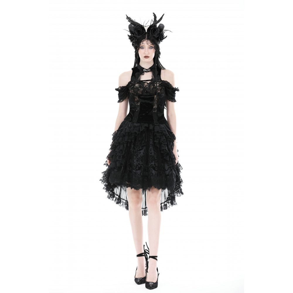 Gothic hollow out sexy lace top (✦ Dark In Love)
