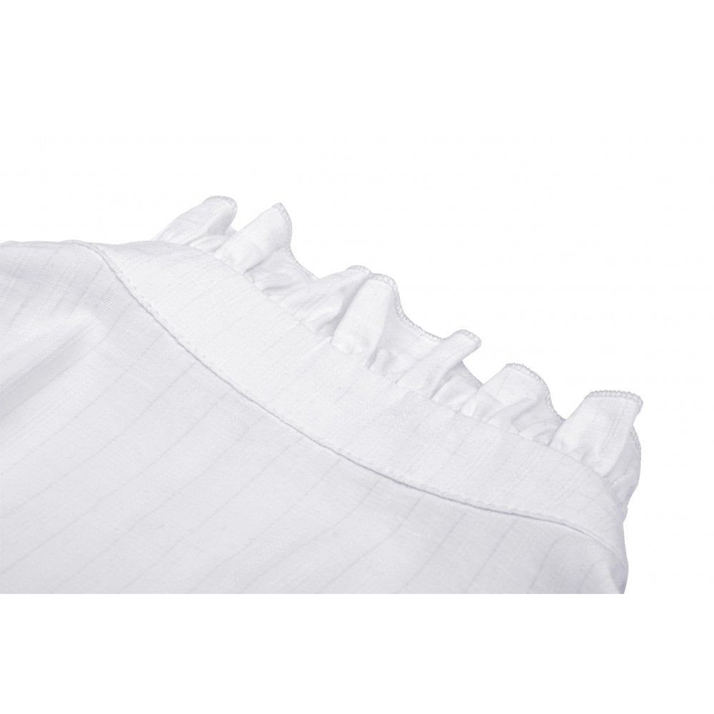 Gothic ruffle neckline blouse - White (✦ Dark In Love)