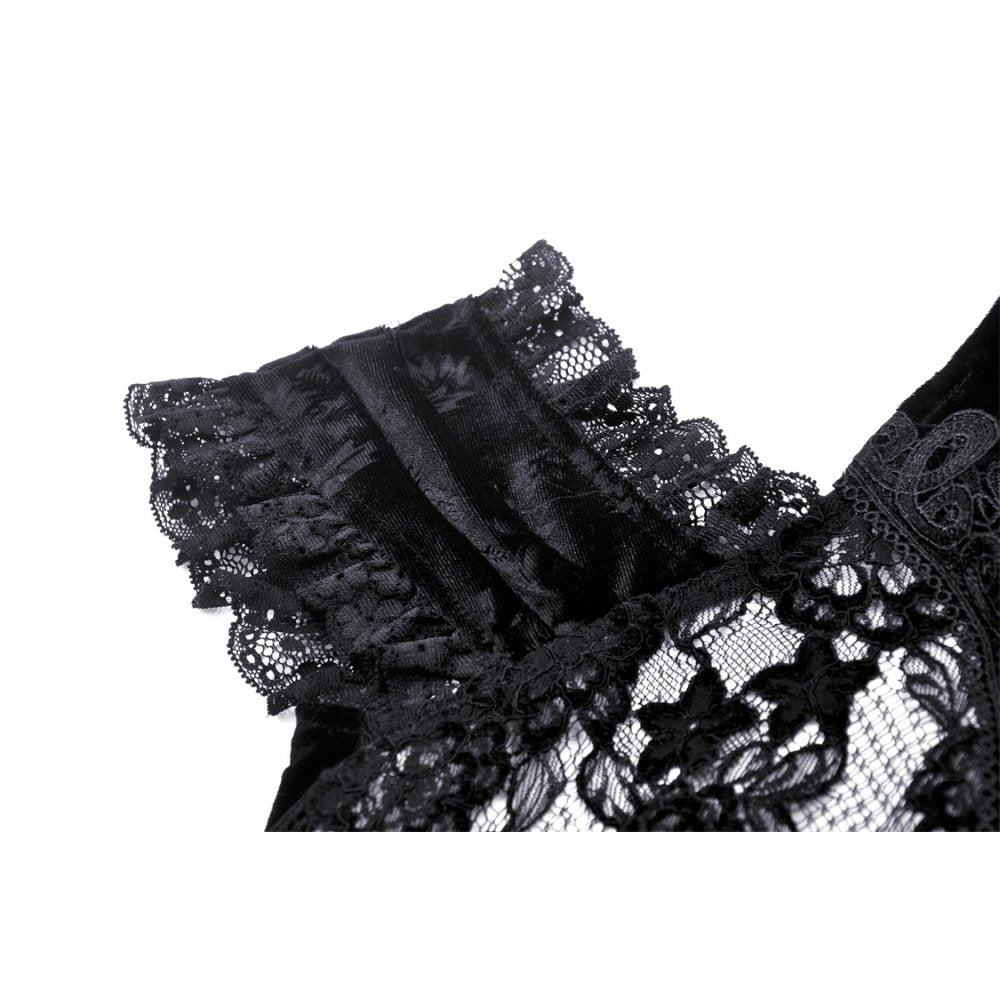 Gothic hollow out sexy lace top (✦ Dark In Love)