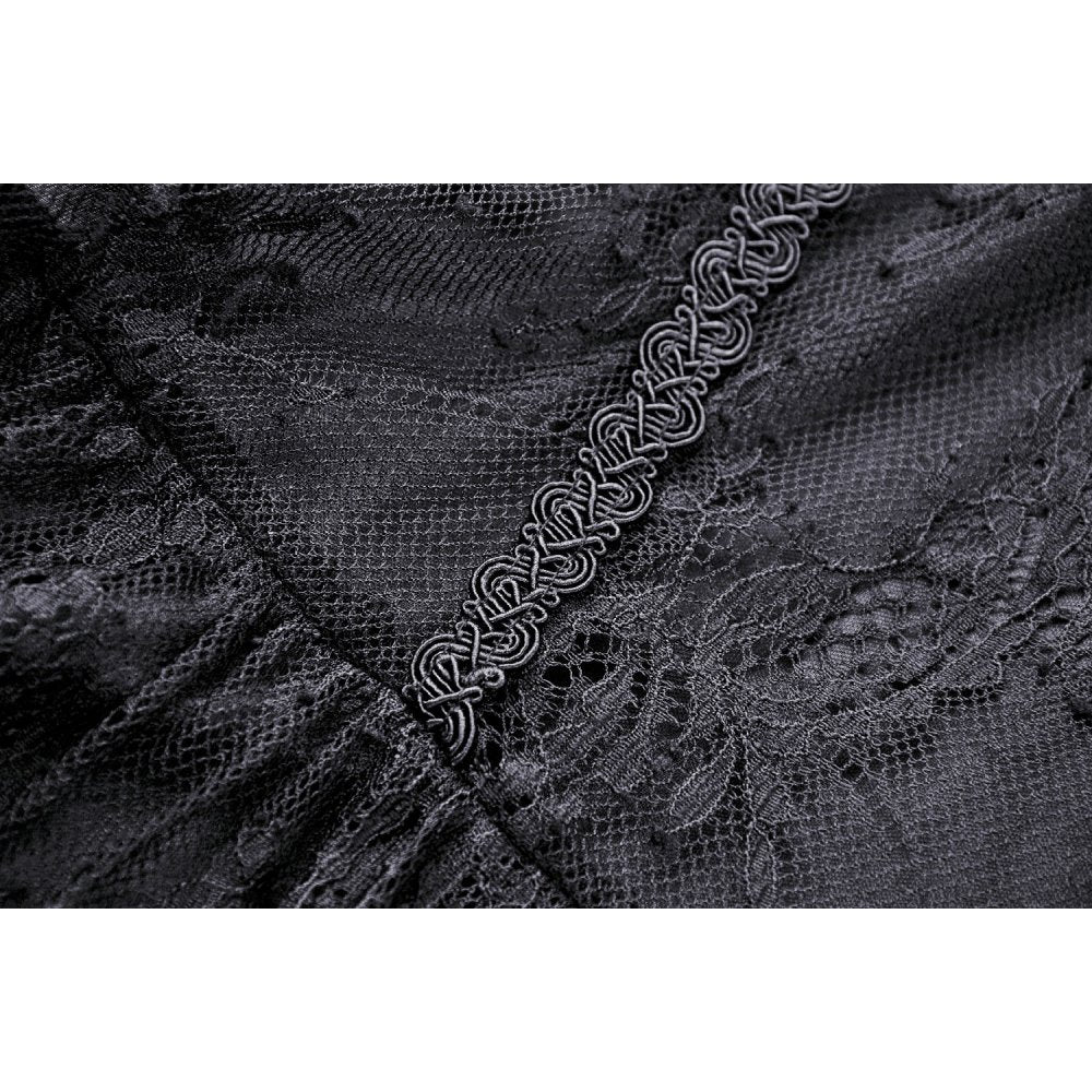 Gothic sexy halter off the shoulders lace dress (✦ Dark In Love)