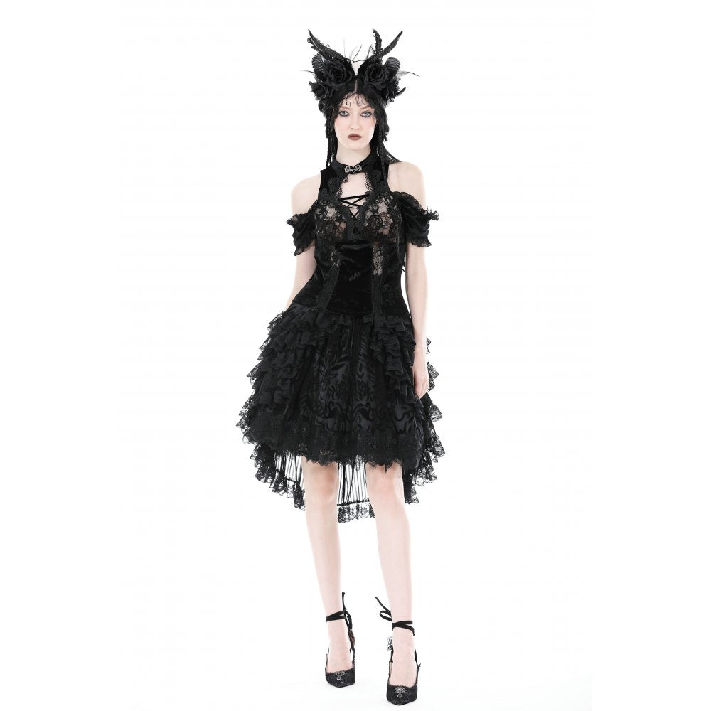 Gothic pattern doll skirt (✦ Dark In Love)