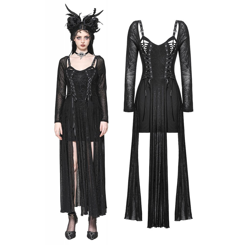 The Gothic Elegant Spider Long Dress (✦ Dark In Love) DW1061