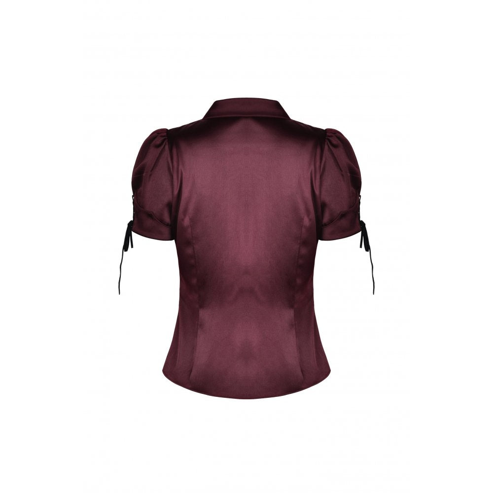 Gothic wine red elegant blouse (✦ Dark In Love)