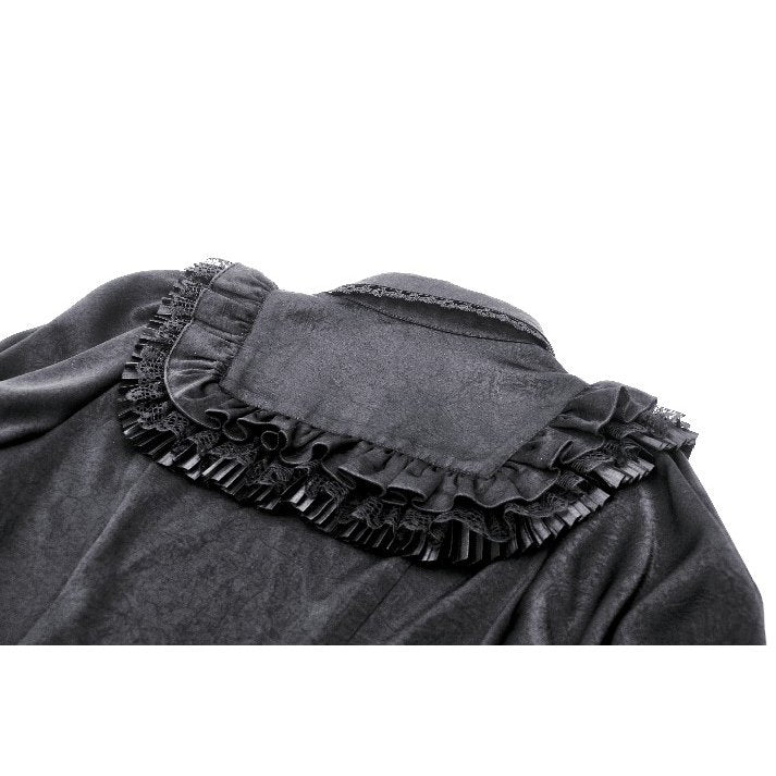 Black dolly ruffled blouse (✦ Dark In Love) IW114