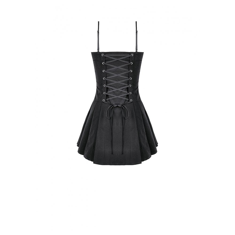 Gothic Mini Dress with Buckles (✦ Dark In Love) DW1212