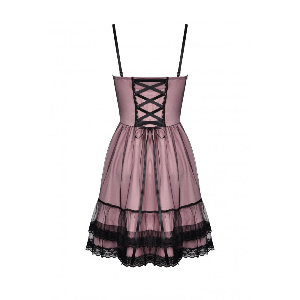 Cool mesh pink doll dress (✦ Dark In Love)