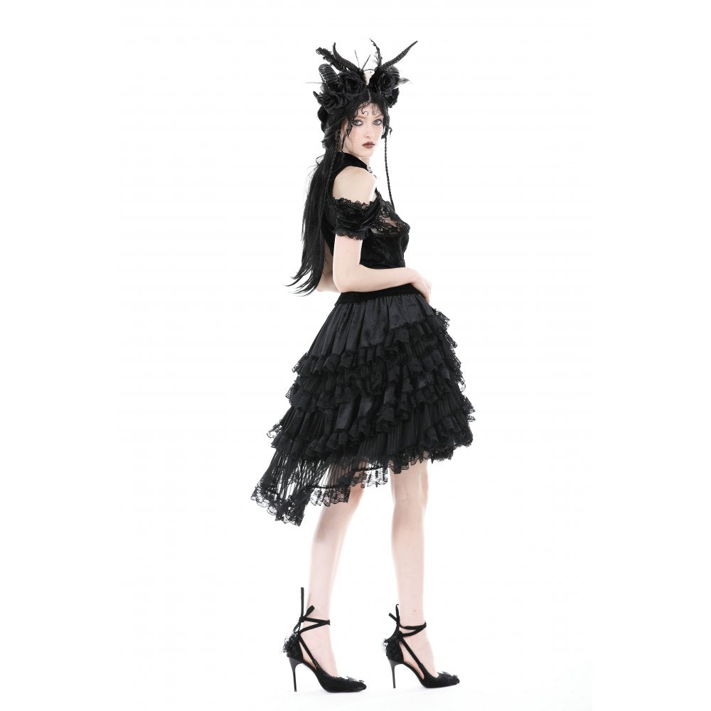 Gothic pattern doll skirt (✦ Dark In Love)