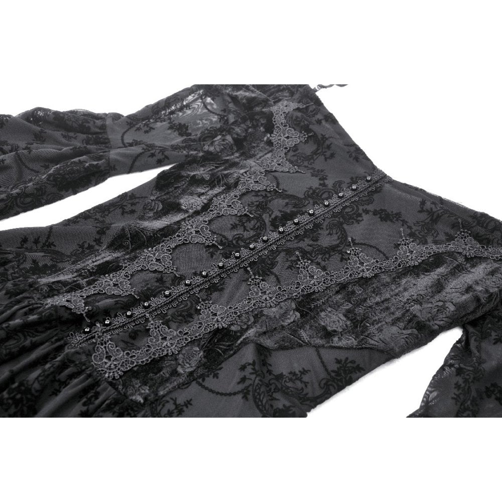 Gothic embroidered big sleeves sexy dreamy dress (✦ Dark In Love)