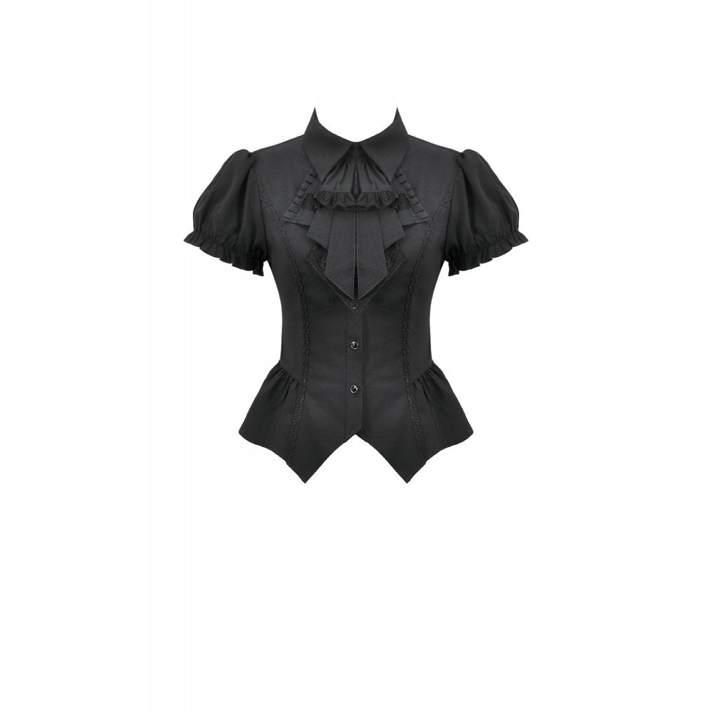 Gothic Lace Waist-Shaping Blouse (✦ Dark In Love) IW138