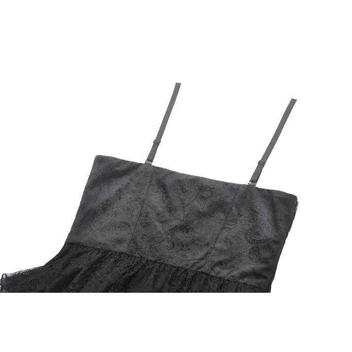 Dark Swan Layered Lace Tail Dress (✦ Dark In Love) DW1097