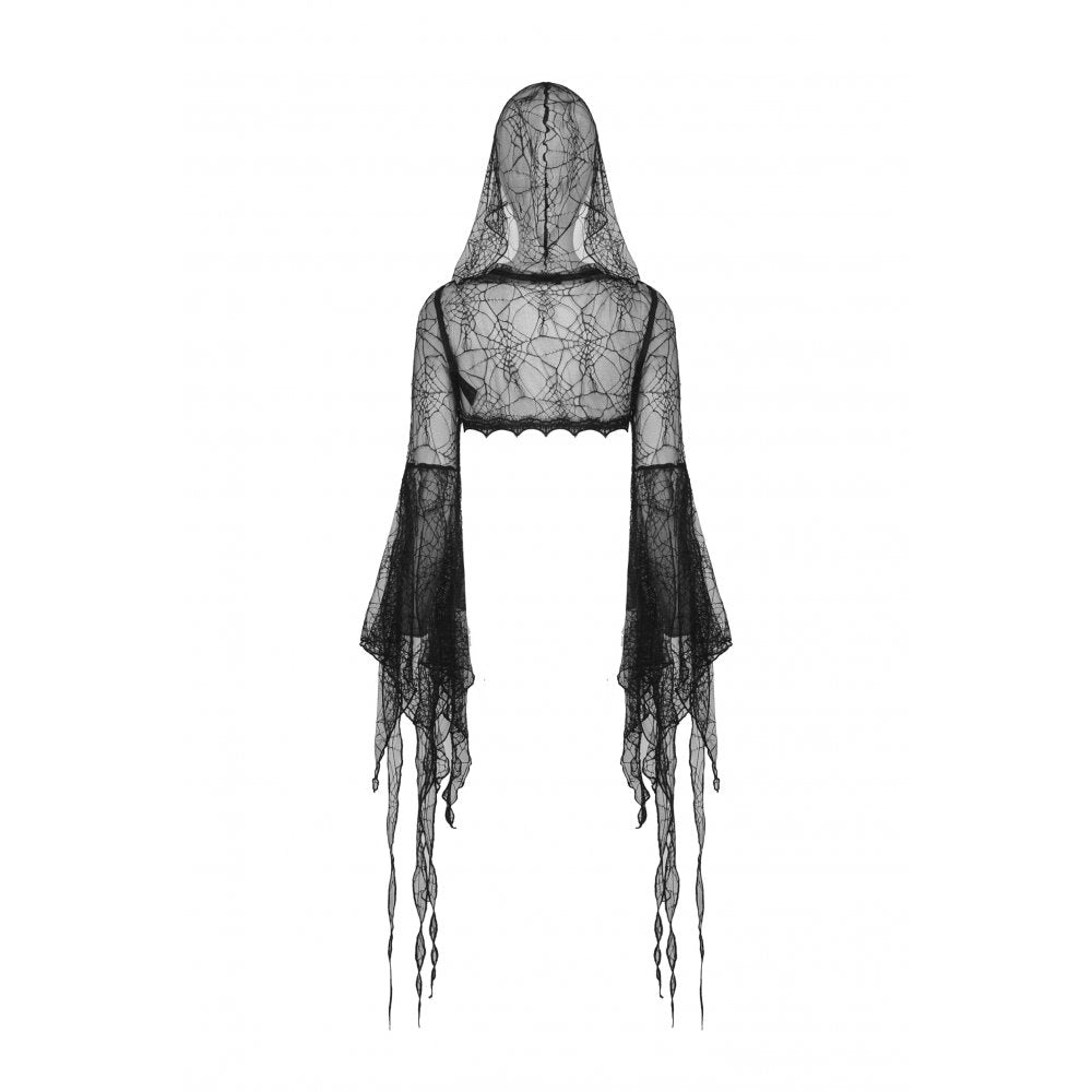 Gothic sexy spider exaggerated sleeves hooded cape (✦ Dark In Love) BW113