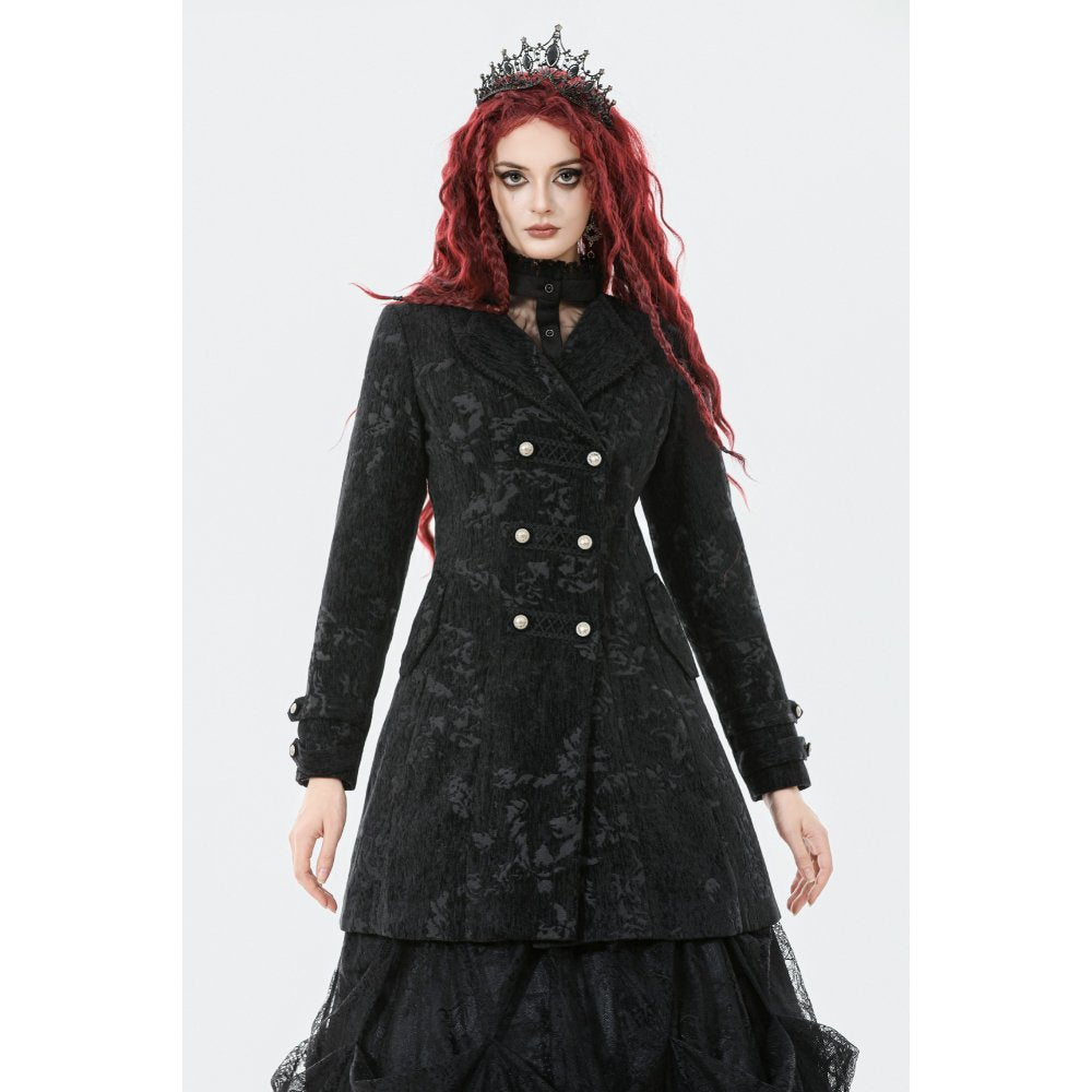 Gothic Jacquard Velvet Coat (✦ Dark In Love)
