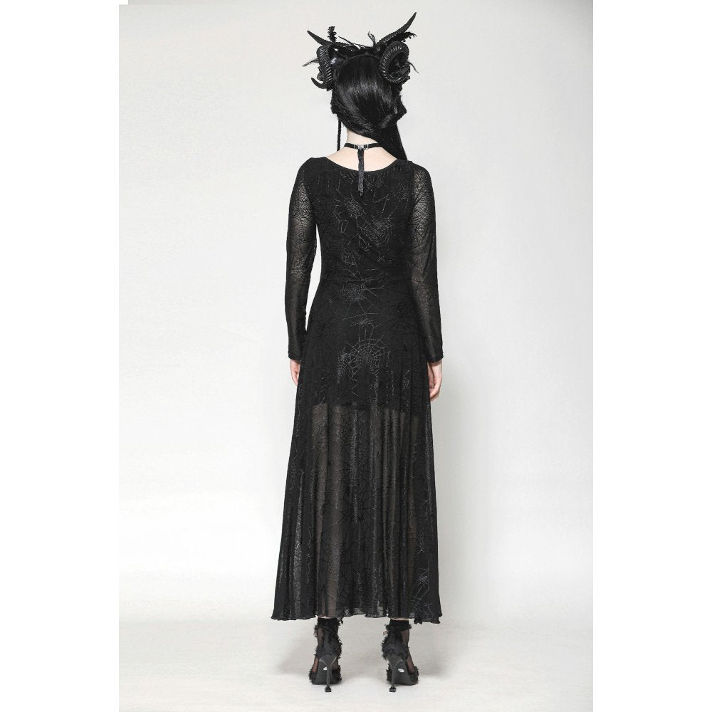 The Gothic Elegant Spider Long Dress (✦ Dark In Love) DW1061