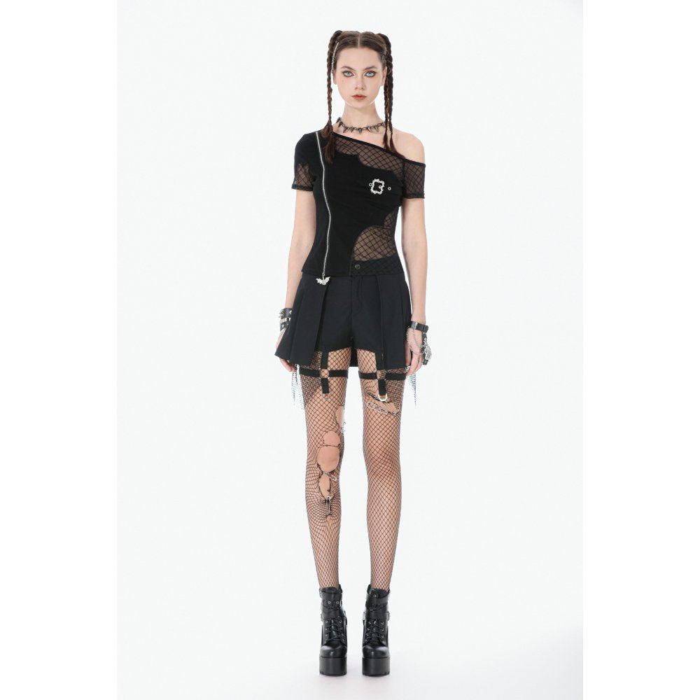 Punk Mesh Layered Skirt-Pants (✦ Dark In Love) PW149