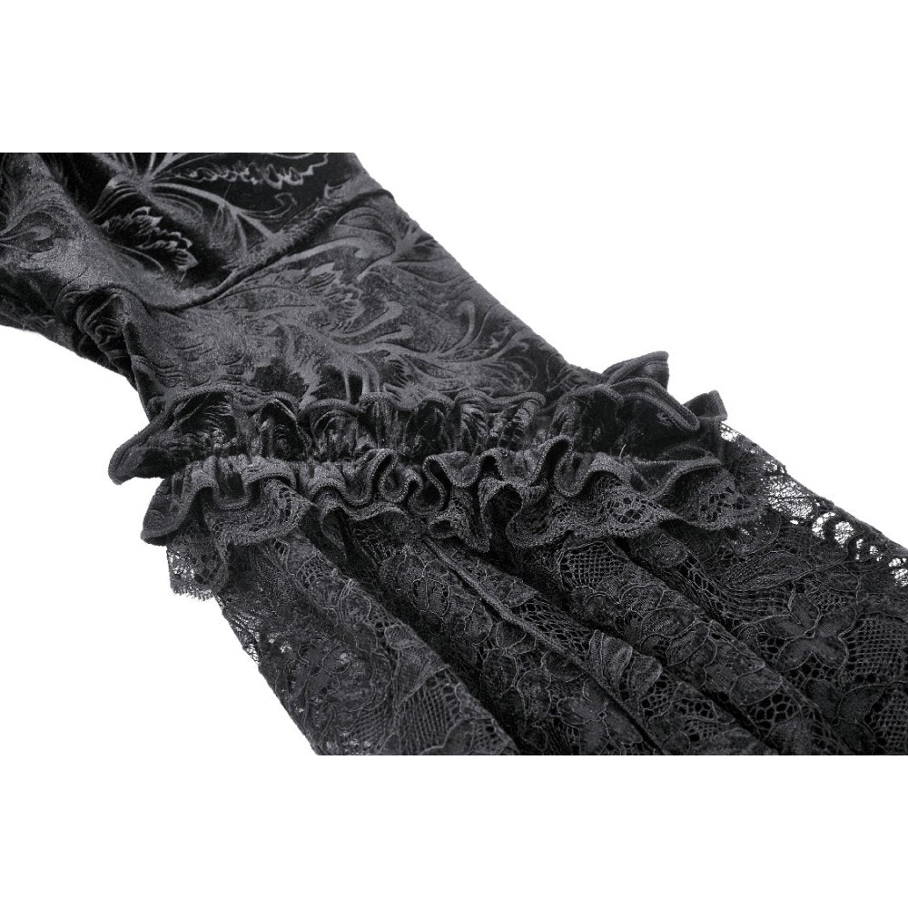 Gothic patterned velvet lace flared sleeves shrug (✦ Dark In Love) BW119