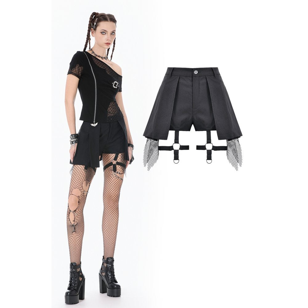 Punk Mesh Layered Skirt-Pants (✦ Dark In Love) PW149