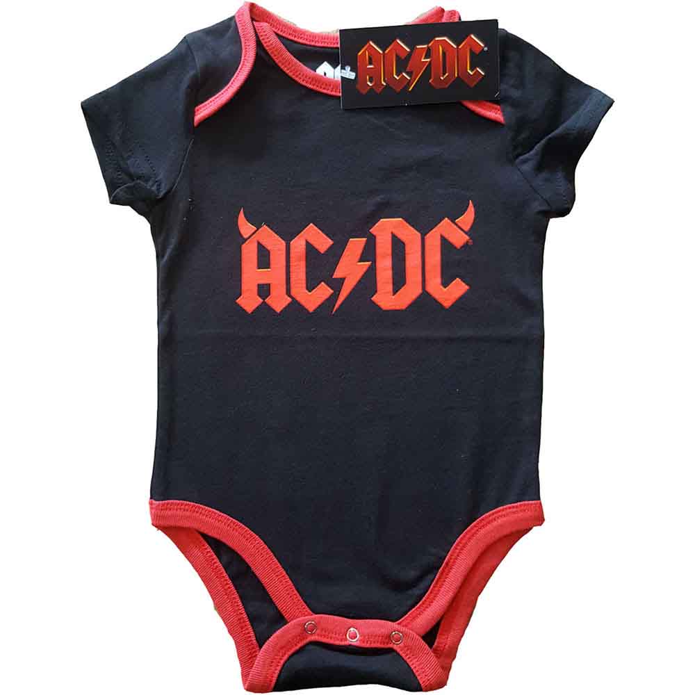 AC/DC Kids Baby Grow: Horns (Black)