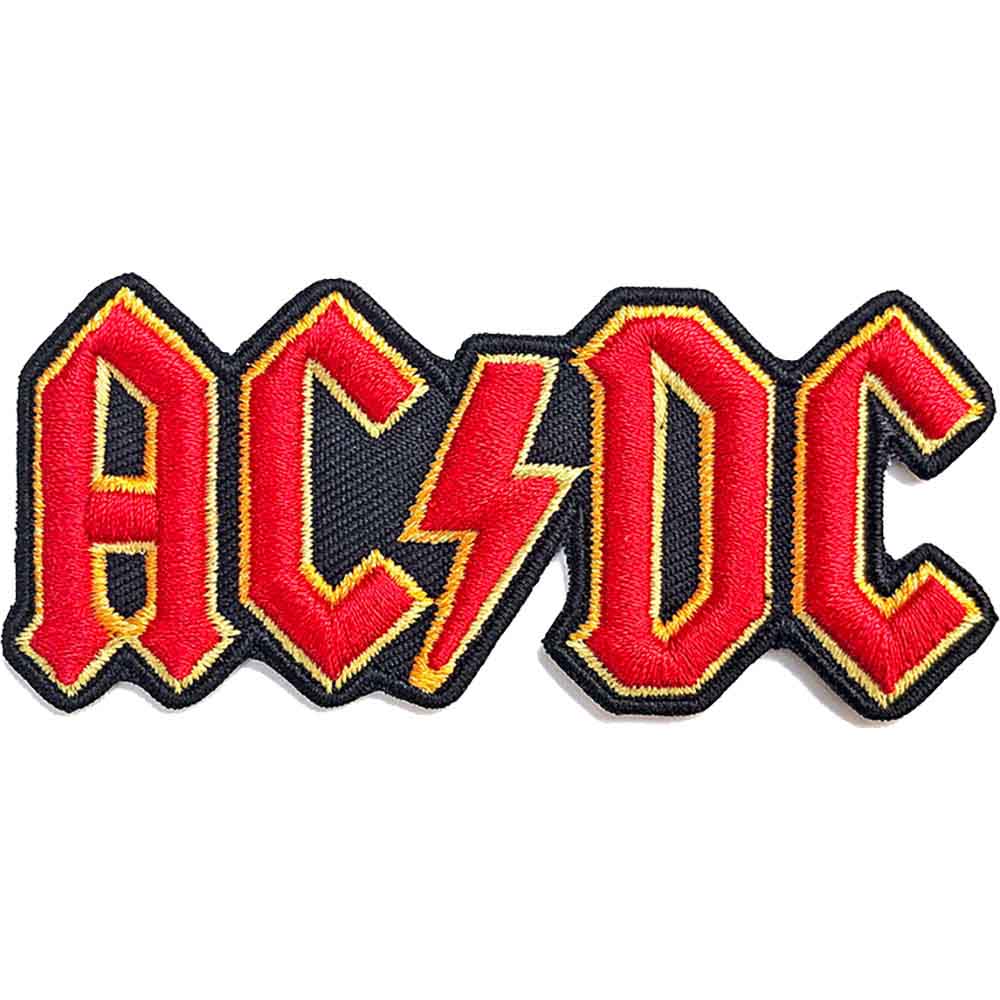 AC/DC Standard Patch: Cut Out 3D Logo