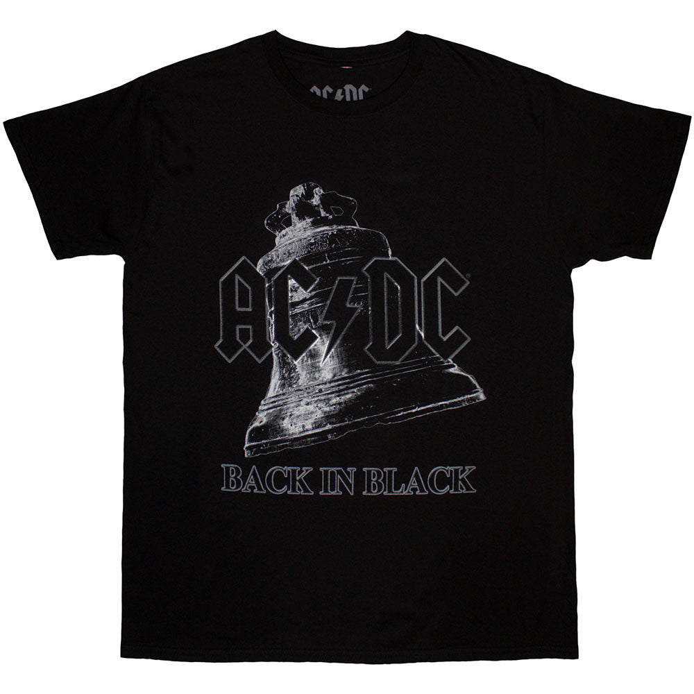 AC/DC Unisex T-Shirt: Back In Black Bell (Black)