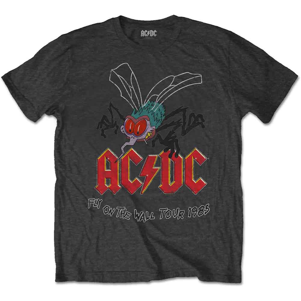 AC/DC Unisex T-Shirt: Fly on the Wall (Charcoal Grey)