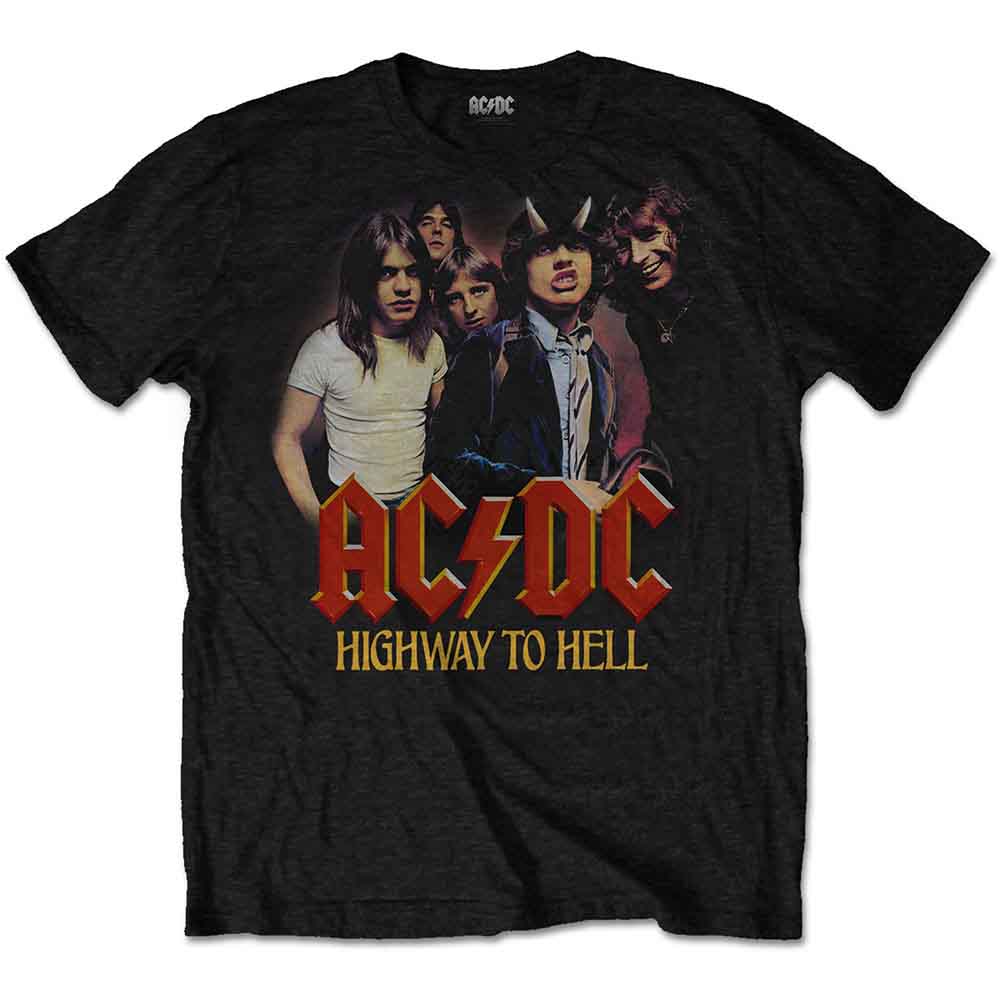 AC/DC Unisex T-Shirt: H2H Band (Black)