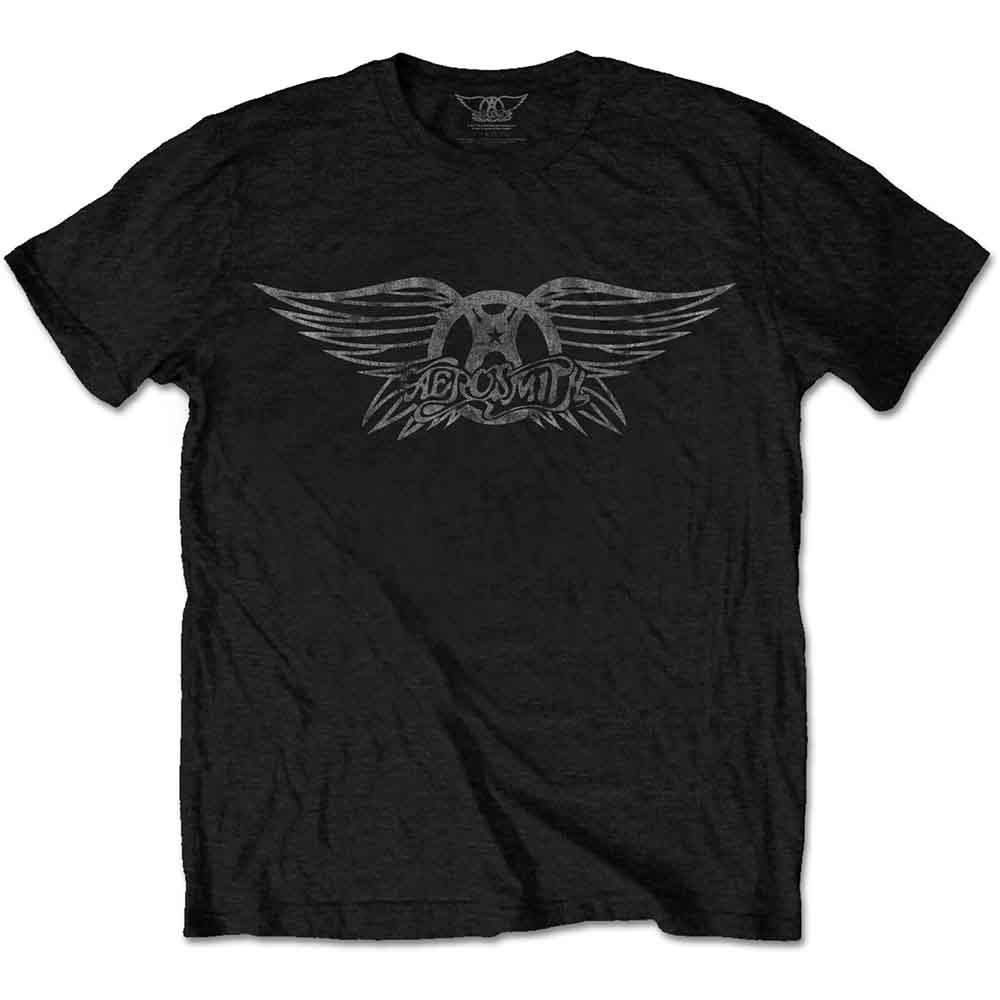 Aerosmith Unisex T-Shirt: Vintage Logo (Black)