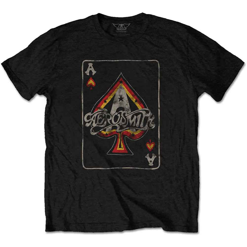 Aerosmith Unisex T-Shirt: Ace (Black)
