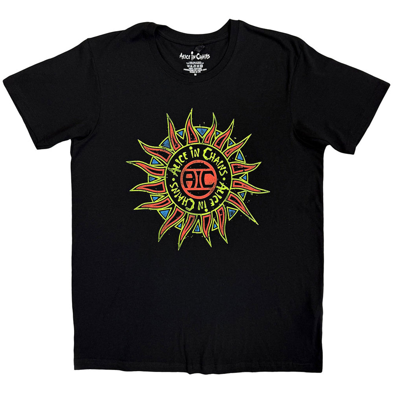 Alice In Chains Unisex T-Shirt: Sun Logo (Black)
