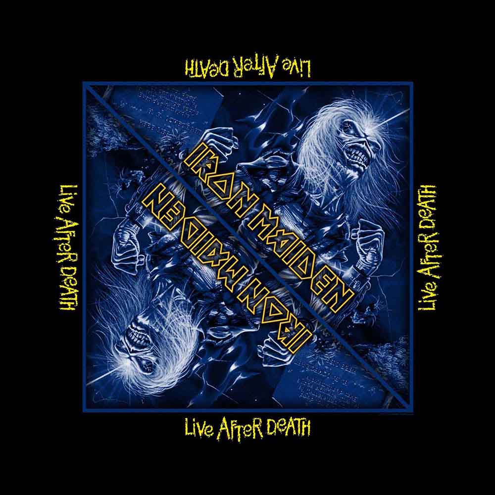 Iron Maiden Unisex Bandana: Live After Death (Black)
