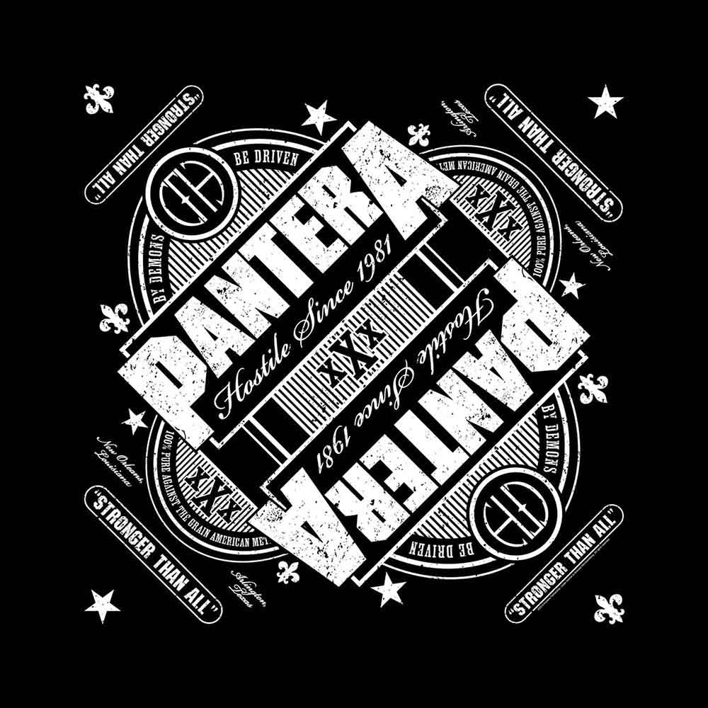 Pantera Unisex Bandana: Stronger than all (Black)