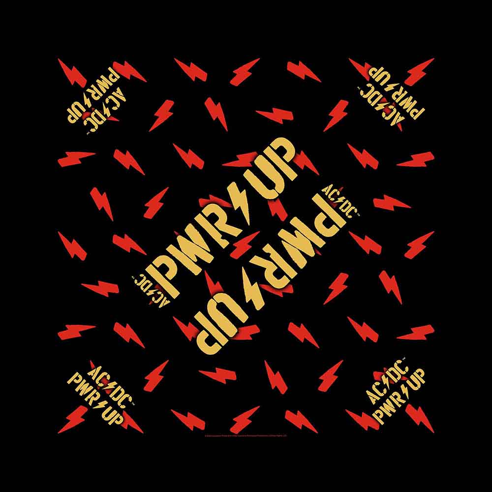 AC/DC Unisex Bandana: PWR-UP (Black)