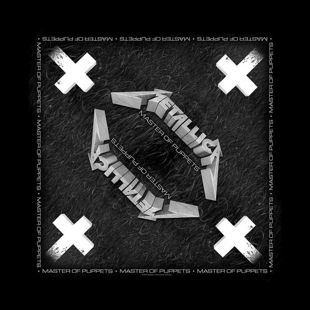 Metallica Unisex Bandana: Master of Puppets (Black)