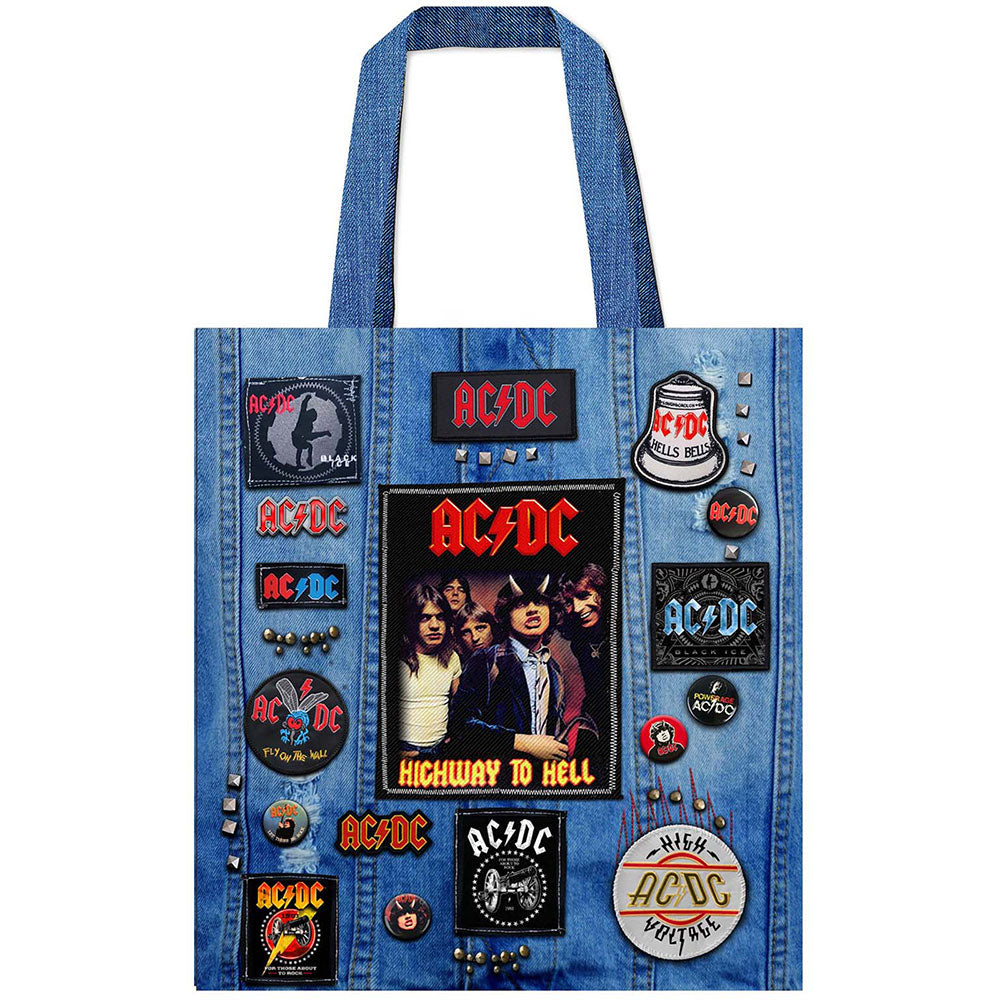 AC/DC Tote Bag: Highway To Hell - Printed Cotton Bag (✦ Rocksack)