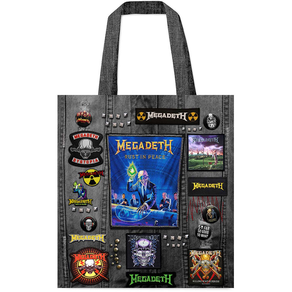 Megadeth Tote Bag: Rust In Peace – Printed Cotton Bag (✦ Rocksack)