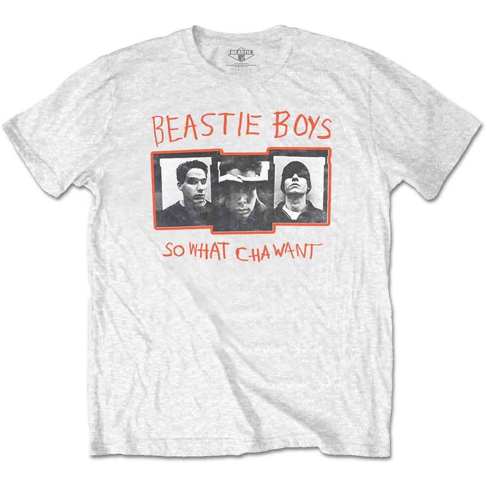 Beastie Boys Unisex T-Shirt: So What Cha Want (White)