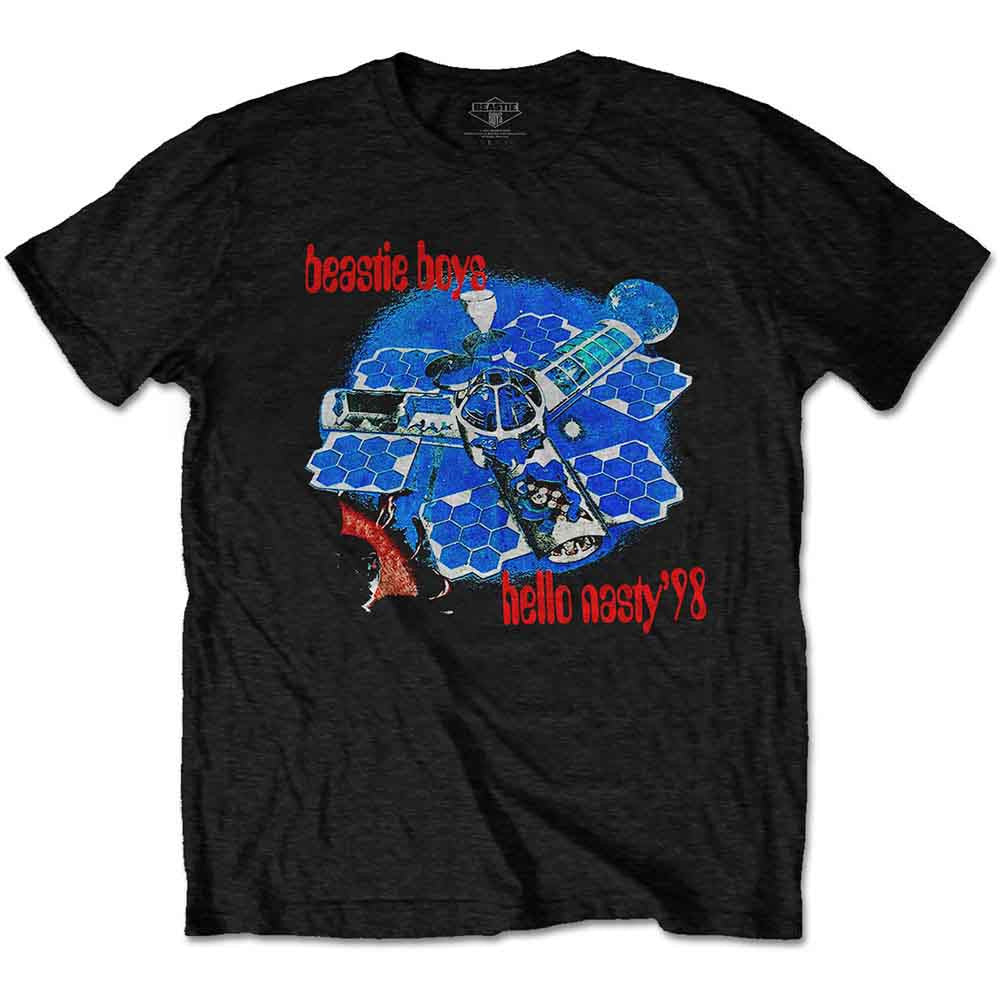 Beastie Boys Unisex T-Shirt: Hello Nasty (Black) (Back Print)