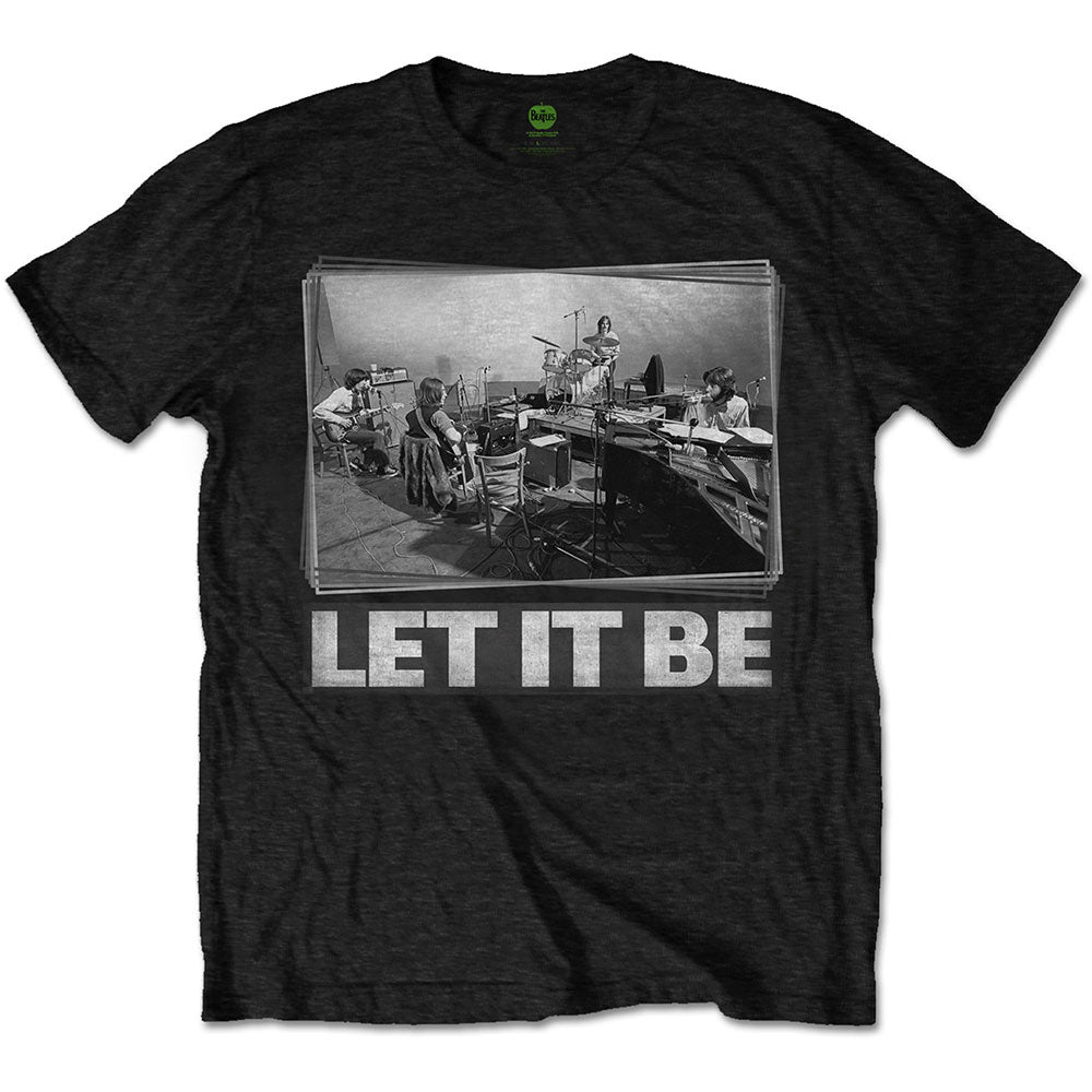The Beatles Unisex T-Shirt: Let It Be Studio (Black)