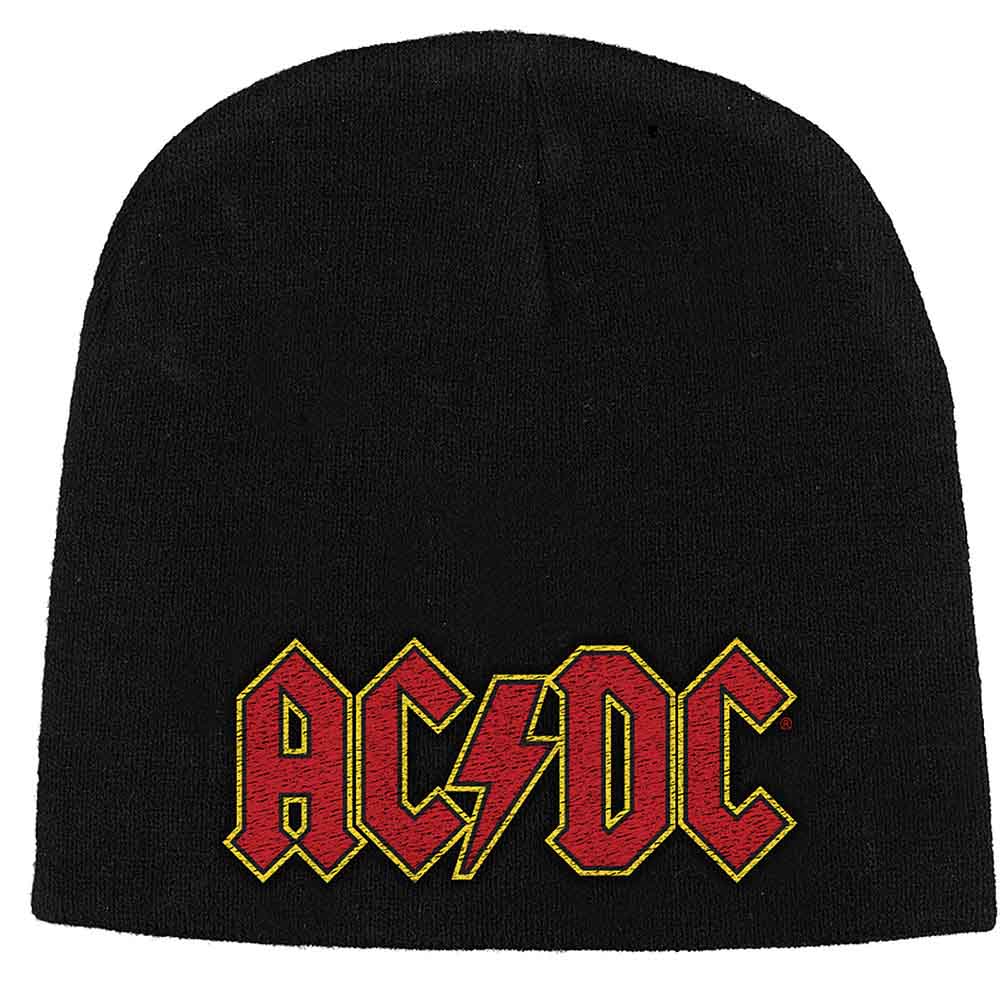 AC/DC Unisex Beanie Hat: Logo (Black)