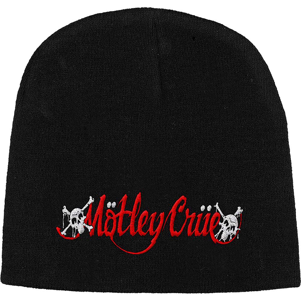 Motley Crue Unisex Beanie Hat: Dr Feelgood Logo (Black)