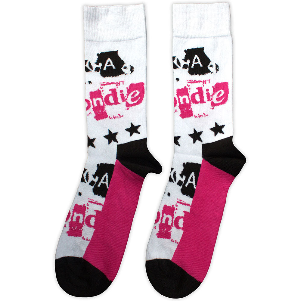 Blondie Unisex Ankle Socks: AKA (White) (UK Size 7 - 11)